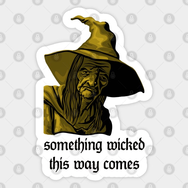 Something Wicked Witch Sticker by Slightly Unhinged